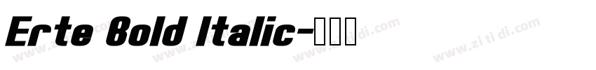 Erte Bold Italic字体转换
